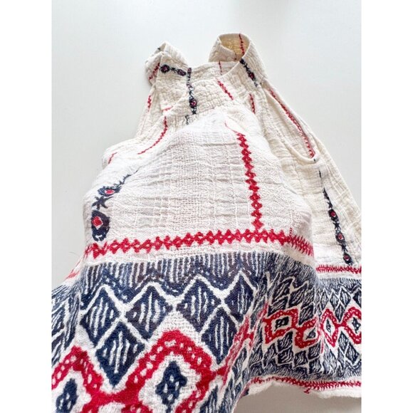 Girl's Anthropologie RAGA Graphic Embroidered Cotton Gauze Tent Dress, Size S - Picture 5 of 10